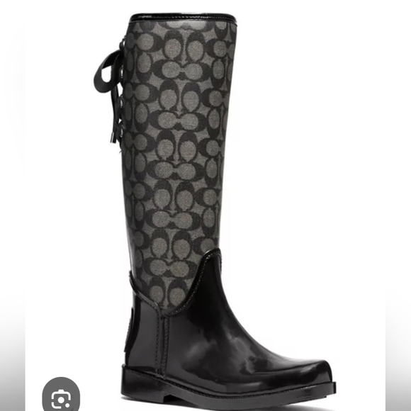 COACH- RAIN BOOTS - Picture 1 of 9